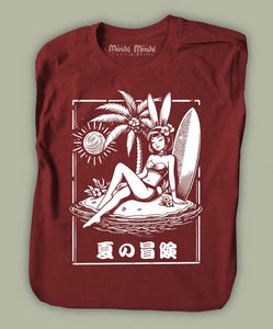 Bunny Girl Surfing T-shirt